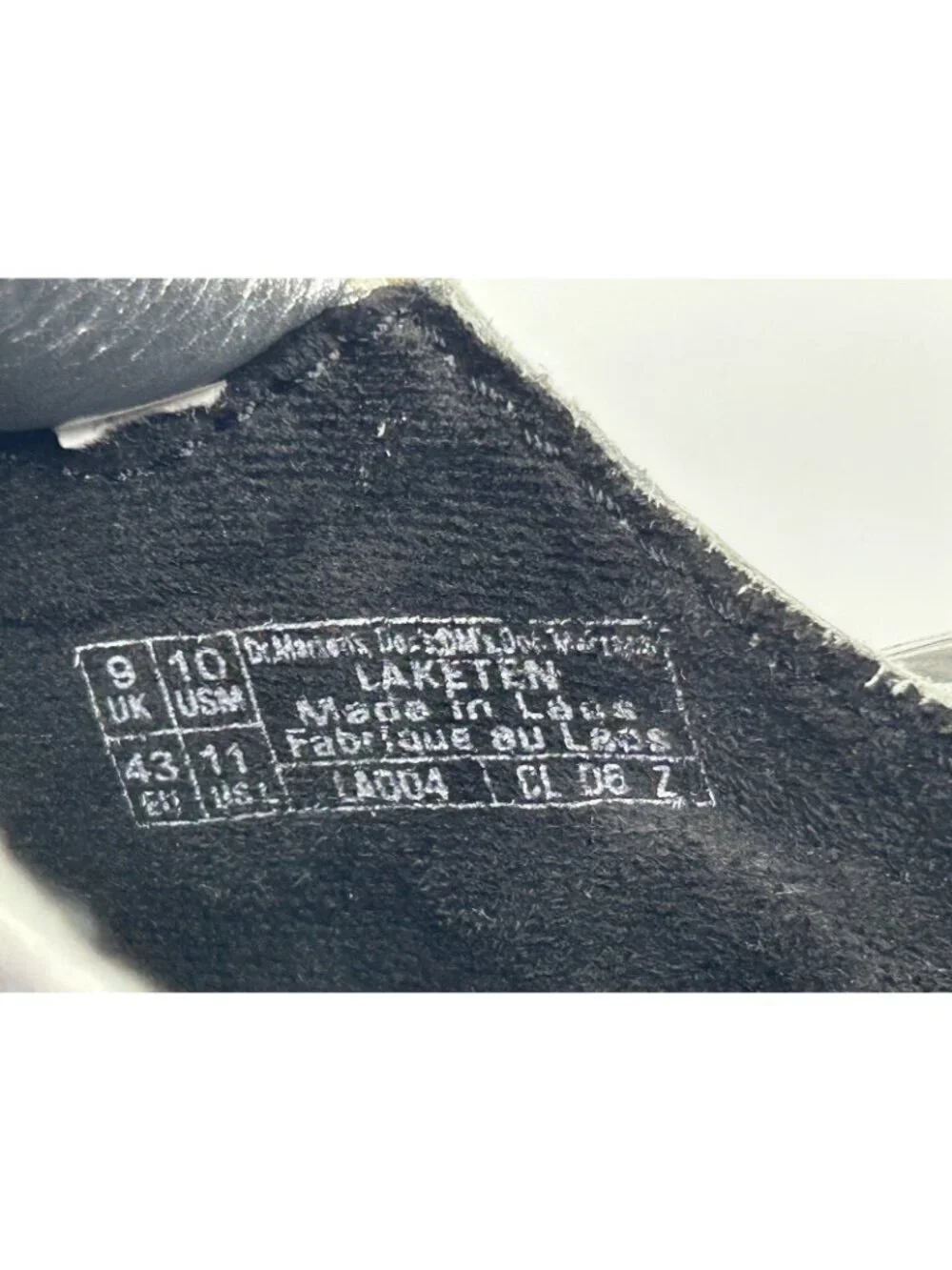 Dr. Martens Laketen Silver Metallic Leather Slingback Mules Mens 10 / Womens 11